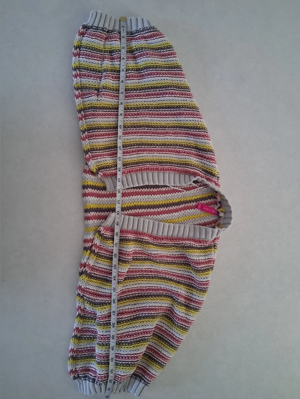 Zaket & Plover/ 100% Cotton/ Striped Knit Shrug Cardigan/ Size US XS/S - Picture 10 of 11
